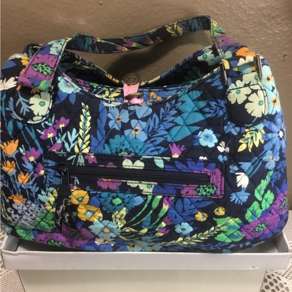 VERA BRADLEY BLUE FLORAL BAG - Picture 9 of 16